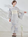 画像4: 【予約 / 7月上旬発送予定】セパレートブルーローズ浴衣 OBI-siwa-200-kj-13-OW / HIMO-903-kj-W / HEKO-800-sb-5-W / YA-953-kn-BL / GETA-01-kj-2-BL / [y/OF01] (4)