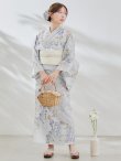 画像7: 【予約 / 7月上旬発送予定】セパレートブルーローズ浴衣 OBI-siwa-200-kj-13-OW / HIMO-903-kj-W / HEKO-800-sb-5-W / YA-953-kn-BL / GETA-01-kj-2-BL / [y/OF01] (7)