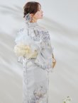 画像9: 【予約 / 7月上旬発送予定】セパレートブルーローズ浴衣 OBI-siwa-200-kj-13-OW / HIMO-903-kj-W / HEKO-800-sb-5-W / YA-953-kn-BL / GETA-01-kj-2-BL / [y/OF01] (9)