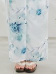 画像18: 【予約 / 7月上旬発送予定】セパレート水彩フラワー浴衣 OBI-siwa-204-wk-2-LBL / HIMO-900-yn-5-IV / HEKO-800-sb-5-W / YA-1023-wk-BL / GETA-01-kj-3-IV/ [yo/OF01] (18)