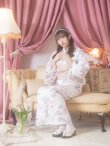 画像12: 【即日発送！】白地×淡い牡丹模様のモダン浴衣セット 【浴衣３点セット 浴衣/帯/下駄】[YMT] (12)