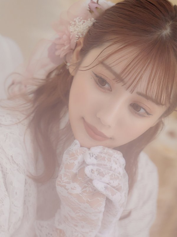 画像7: 即日発送!ピンク地×白レース浴衣【浴衣３点セット浴衣/帯/下駄】[YMT] (7)