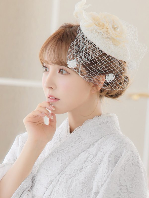 画像6: 【即日発送】【浴衣セール！】白レース浴衣  【浴衣３点セット 浴衣/帯/下駄】[YMT] (6)