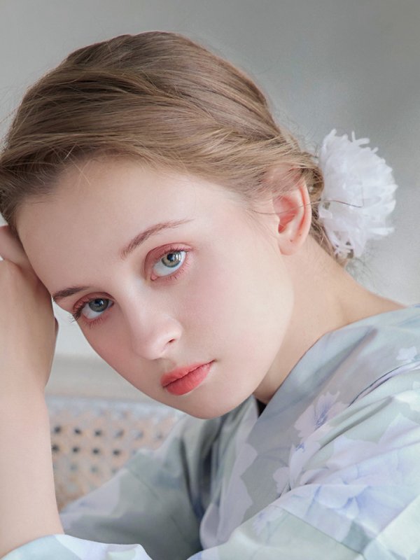 画像6: 【即日発送】【浴衣】ミント地x牡丹浴衣  【浴衣３点セット 浴衣/帯/下駄】[YMT] (6)