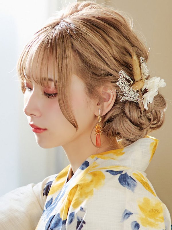 画像6: 【即日発送】ブルーxイエローローズ 薔薇 浴衣  【浴衣３点セット 浴衣/帯/下駄】[YMT] (6)