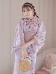 画像12: 【浴衣セール！】【即日発送】ピンクストライプ地x紫陽花浴衣  【浴衣３点セット 浴衣/帯/下駄】OBI-siwa-202-ok-1-BE / HIMO-900-yn-7-MOC / YA-1079-kj-4-W / HEKO-800-sb-3-BR / GETA-02-ok-5-P [YMT] (12)
