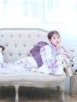 画像8: 【即日発送】パープルxピンクの百合浴衣 OBI-siwa-200-kj-5-Li / HIMO-900-yn-8-P / YA-953-kn-W / HEKO-800-sb-5-W / GETA-02-ok-5-P [YMT] (8)