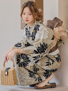 レトロモダンマーガレット浴衣