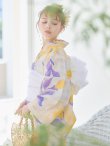 画像10: 【即日発送】鮮やか×大柄フラワー浴衣  【浴衣３点セット 浴衣/帯/下駄】[YMT] (10)
