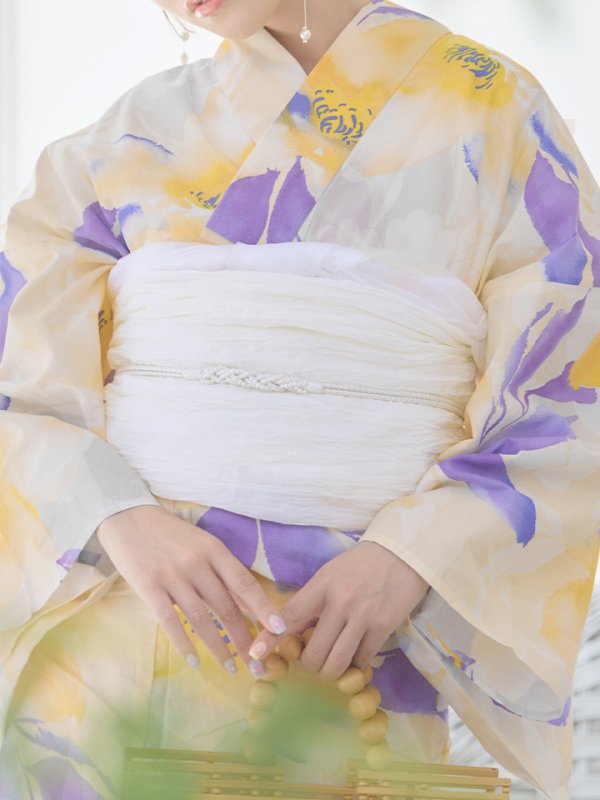 画像22: 【即日発送】鮮やか×大柄フラワー浴衣  【浴衣３点セット 浴衣/帯/下駄】[YMT] (22)