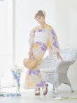 画像6: 【即日発送】鮮やか×大柄フラワー浴衣  【浴衣３点セット 浴衣/帯/下駄】[YMT] (6)