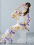 画像14: 【即日発送】鮮やか×大柄フラワー浴衣  【浴衣３点セット 浴衣/帯/下駄】[YMT] (14)