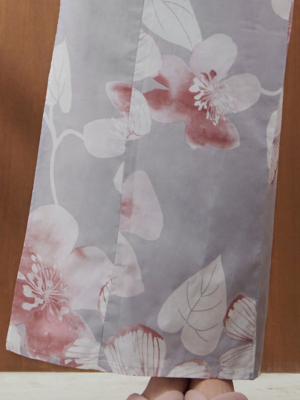 画像17: 【即日発送】シック大人フラワー浴衣  【浴衣３点セット 浴衣/帯/下駄】[YMT] (17)