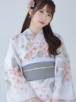 画像16: 【即日発送】ホワイトベージュ紫陽花浴衣 OBI-siwa-202-ok-8-GY / HIMO-900-yn-5-IV / HEKO-800-sb-5-W / YA-1024-wk-BE / GETA-02-ok-2-IV[YMT] (16)