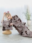 画像17: 【即日発送】ブラウンパープルリリー浴衣  【浴衣３点セット 浴衣/帯/下駄】[YMT] (17)