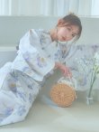 画像14: 【即日発送！】ホワイト×アイシーフラワー浴衣 OBI-siwa-202-ok-8-GY / HIMO-900-yn-4-GYxGY / HEKO-800-sb-5-W / YA-1027-wk-IV / GETA-02-ok-4-MOC[YMT] (14)