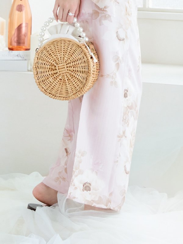 画像22: 【即日発送】ピンクベージュ×ホワイトローズ浴衣  【浴衣３点セット 浴衣/帯/下駄】[YMT] (22)