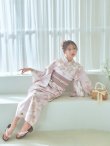 画像14: 【即日発送】ピンクベージュ×ホワイトローズ浴衣  【浴衣３点セット 浴衣/帯/下駄】[YMT] (14)