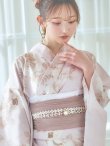 画像16: 【即日発送】ピンクベージュ×ホワイトローズ浴衣  【浴衣３点セット 浴衣/帯/下駄】[YMT] (16)