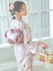 画像6: 【即日発送】ピンクベージュ×ホワイトローズ浴衣  【浴衣３点セット 浴衣/帯/下駄】[YMT] (6)