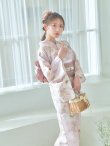 画像8: 【即日発送】ピンクベージュ×ホワイトローズ浴衣  【浴衣３点セット 浴衣/帯/下駄】[YMT] (8)
