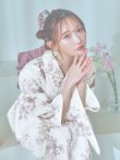 画像10: 【即日発送】くすみカラー× 水彩フラワー浴衣 OBI-siwa-202-ok-17-BR / HIMO-900-yn-4-GYxGY / HEKO-800-sb-5-W / YCA73kn-MauvePL / GETA-02-ok-4-MOC[YMT] (10)