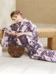 画像8: 【予約 / 5月中旬発送予定】白地×ピンクの蓮の花浴衣 OBI-siwa-201-wk-1-LV / HIMO-902-kj-5-RosePK / HEKO-800-sb-5-W / YA-1027-wk-PL / GETA-02-ok-8-RoseP[YMT] (8)