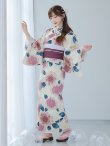 画像11: 【即日発送】はいからピンクの紫陽花浴衣  【浴衣３点セット 浴衣/帯/下駄】OBI-siwa-201-wk-4-PL / HIMO-900-yn-8-P / HEKO-800-sb-5-W / YA-954-kj-P / YA-1017-am-W / GETA-01-kj-7-P [YMT] (11)
