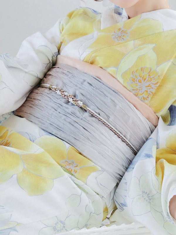 画像20: 【即日発送】ヘルシー油彩牡丹浴衣  【浴衣３点セット 浴衣/帯/下駄】[YMT] (20)