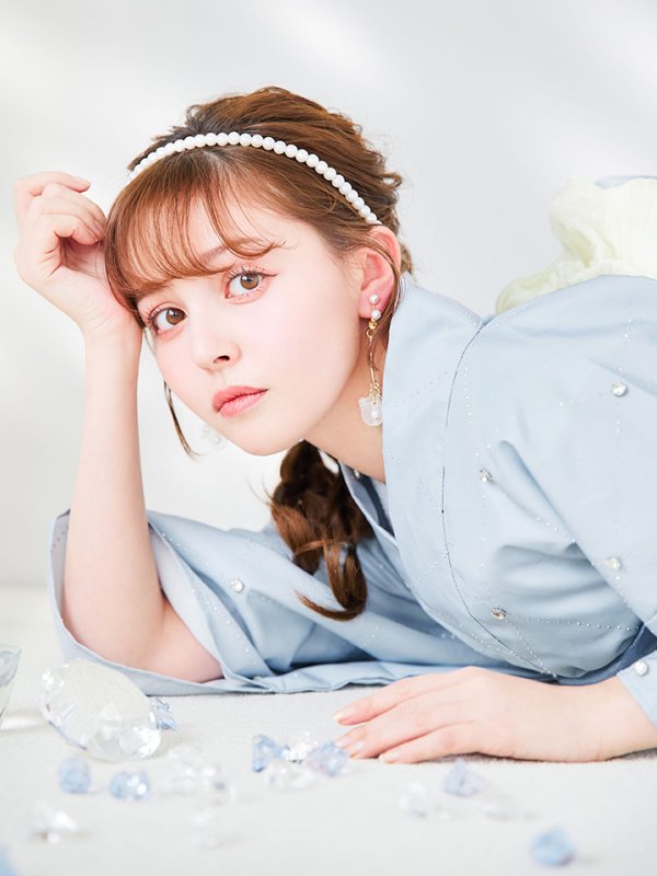 画像20: 【即日発送】アーガイルビジュー浴衣【浴衣３点セット 浴衣/帯/下駄】[YMT] (20)