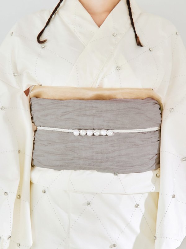 画像16: 【即日発送】アーガイルビジュー浴衣  【浴衣３点セット 浴衣/帯/下駄】[YMT] (16)