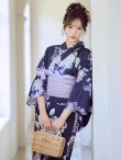 画像5: 【即日発送】クラシカルフラワーブーケ浴衣  【浴衣３点セット 浴衣/帯/下駄】[OF04] (5)