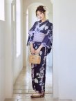 画像6: 【即日発送】クラシカルフラワーブーケ浴衣  【浴衣３点セット 浴衣/帯/下駄】[OF04] (6)