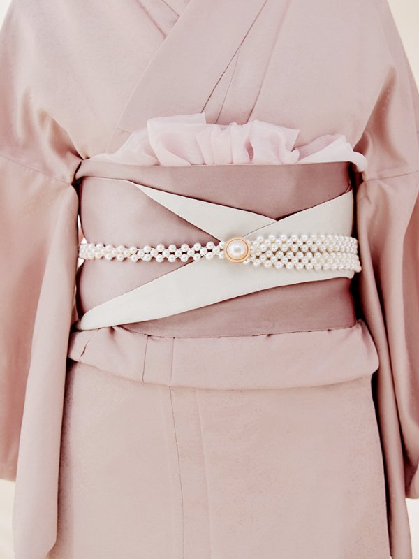 画像15: 【即日発送】【浴衣】ピンク無地浴衣 【浴衣３点セット 浴衣/帯/下駄】[OF04] (15)