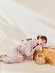 画像2: 【即日発送】【浴衣】ピンク無地浴衣 【浴衣３点セット 浴衣/帯/下駄】[YMT] (2)