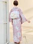 画像14: 【浴衣セール！】【即日発送】【浴衣】 大人スウィート/ピンク地フラワー浴衣 【浴衣３点セット 浴衣/帯/下駄】[YMT] (14)
