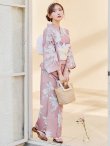 画像9: 【浴衣セール！】【即日発送】【浴衣】 大人スウィート/ピンク地フラワー浴衣 【浴衣３点セット 浴衣/帯/下駄】[YMT] (9)