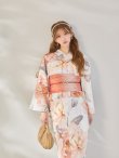 画像11: 【即日発送】アプリコットピンク牡丹浴衣  【浴衣３点セット 浴衣/帯/下駄】[OF04/HC03] (11)