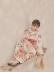 画像10: 【即日発送】アプリコットピンク牡丹浴衣  【浴衣３点セット 浴衣/帯/下駄】[OF04/HC03] (10)