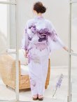 画像15: 【即日発送】アンティークパープルローズ浴衣【浴衣３点セット 浴衣/帯/下駄】[YMT] (15)
