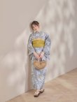 画像14: 【即日発送】グレー×フラワー浴衣  【浴衣３点セット 浴衣/帯/下駄】[OF04] (14)