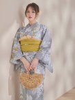 画像20: 【即日発送】グレー×フラワー浴衣  【浴衣３点セット 浴衣/帯/下駄】[OF04] (20)