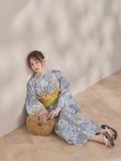 画像21: 【即日発送】グレー×フラワー浴衣  【浴衣３点セット 浴衣/帯/下駄】[OF04] (21)