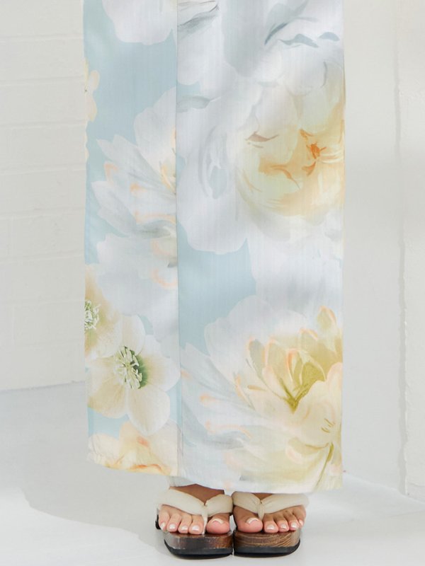 画像17: 【即日発送】ニュアンス牡丹ペールトーン浴衣  【浴衣３点セット 浴衣/帯/下駄】[YMT] (17)