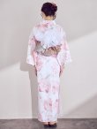 画像20: ニュアンスピンク水彩朝顔浴衣 【浴衣3点セット 浴衣/帯/下駄】[OF04] (20)