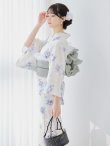 画像10: 【予約 / 5月中旬発送予定】紫の花揺蕩う浴衣 OBI-siwa-204-wk-11-LGY / HIMO-900-yn-2-DusBL / HEKO-800-sb-5-W / YA-1068-kn-W / GETA-01-kj-2-BL/ [/OF01] (10)