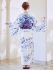 画像17: モダンフラワー大人エレガント浴衣  【浴衣３点セット 浴衣/帯/下駄】[OF04] (17)