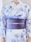 画像18: モダンフラワー大人エレガント浴衣  【浴衣３点セット 浴衣/帯/下駄】[OF04] (18)