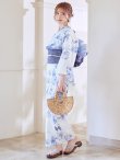 画像14: モダンフラワー大人エレガント浴衣  【浴衣３点セット 浴衣/帯/下駄】[OF04] (14)