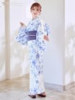 画像20: モダンフラワー大人エレガント浴衣  【浴衣３点セット 浴衣/帯/下駄】[OF04] (20)